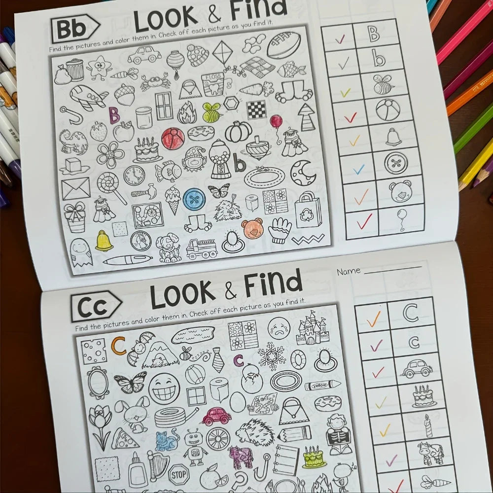 Hidden-Object Coloring Book for Kids
