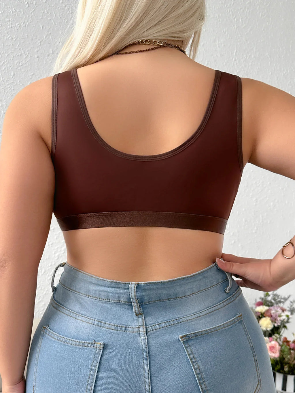 Plus-Size Front-Closure Wireless Bra