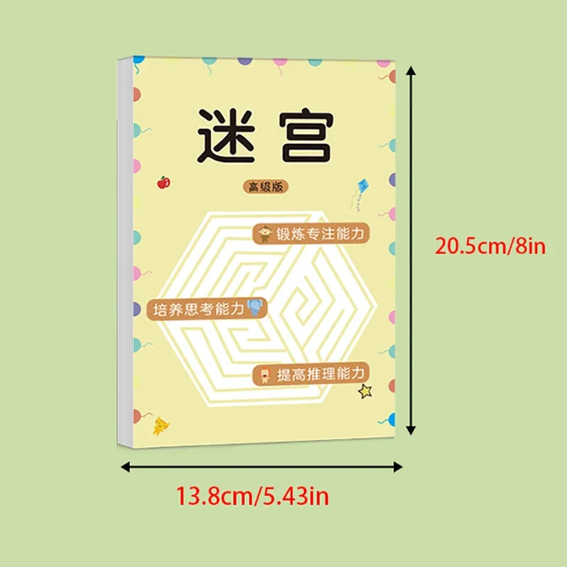 Kids Maze Activity Book – 3 Difficulty Levels