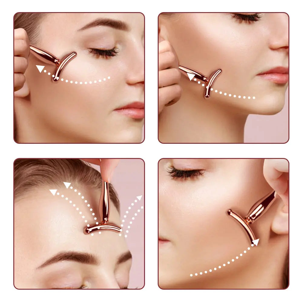 2in1 Mini Eye Massage Stick | Dual-Ended Facial Spoon and Massage Tool