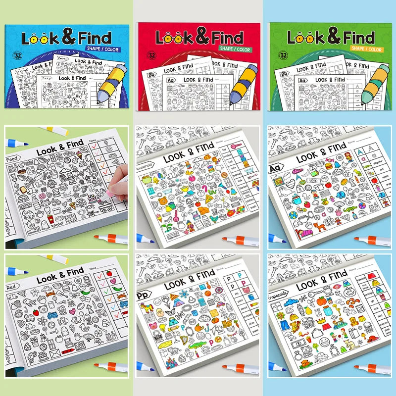 Look & Find Hidden Object Activity Book for Kids