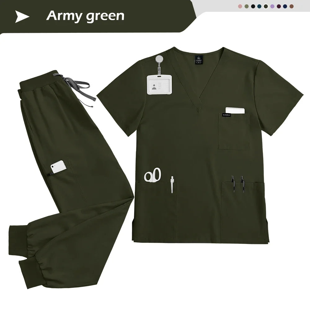 Women’s Short Sleeve Nurse Scrub Set