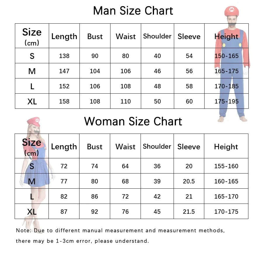 Adult Luigi Cosplay Costume Set