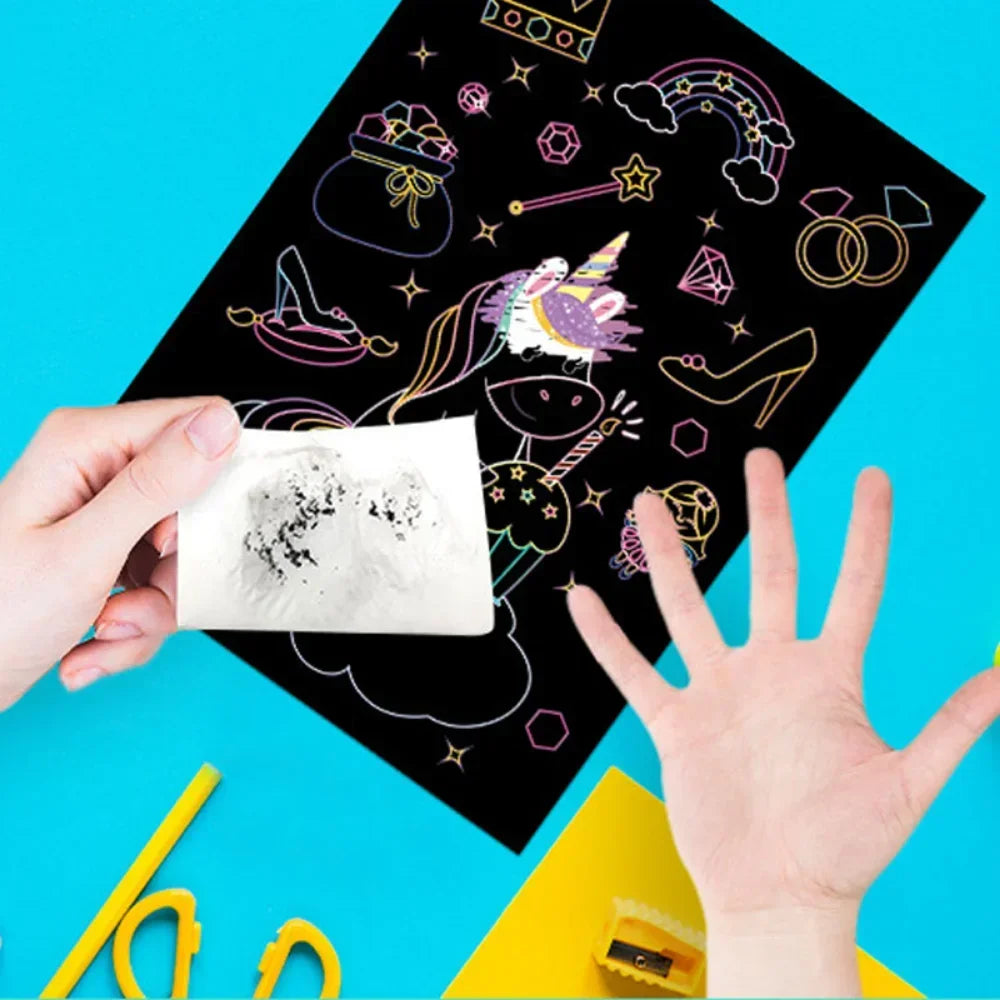 Rainbow Scratch Art Kit for Kids