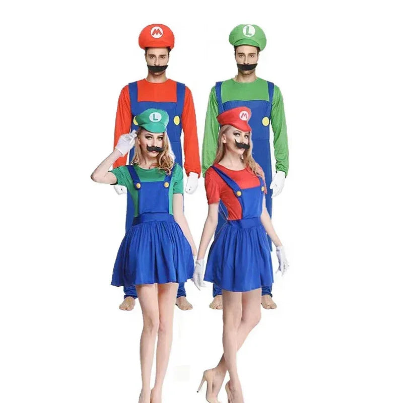 Adult Luigi Cosplay Costume Set