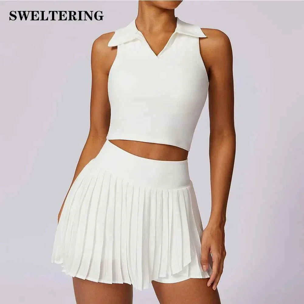 Women’s 2-Piece Sports Bra & Skirt Activewear Set