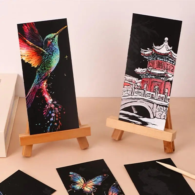 Kids Scratch Art Bookmark Set – 12 Pieces