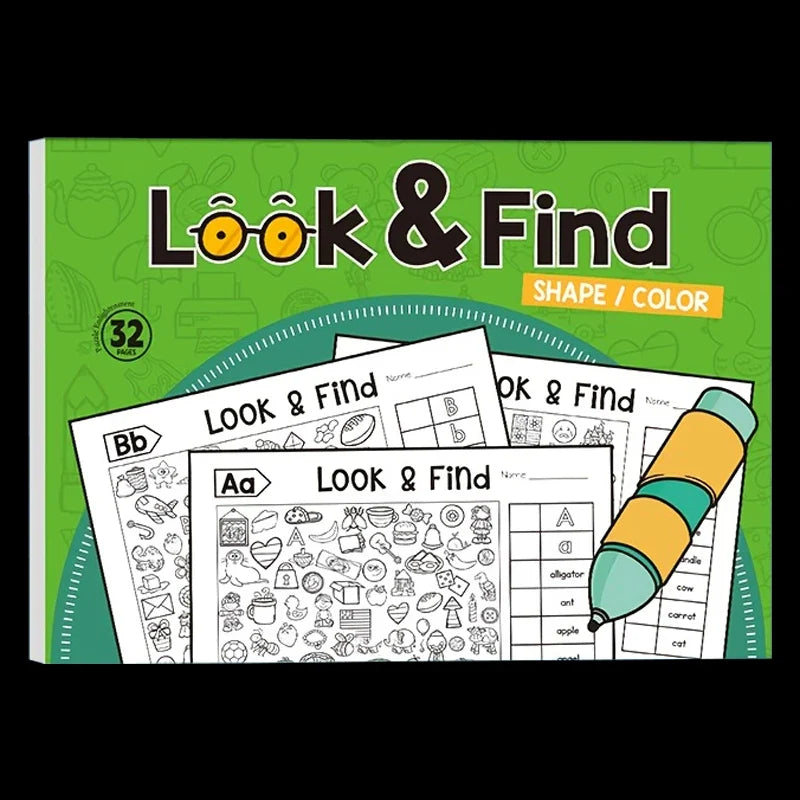 Hidden-Object Coloring Book for Kids