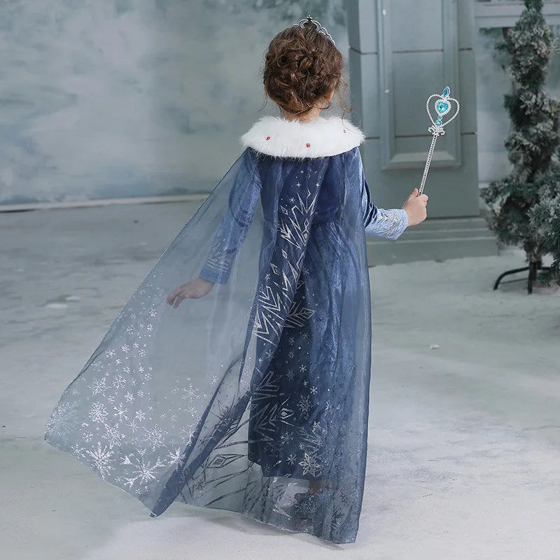 Girls Snow Queen Costume Dress
