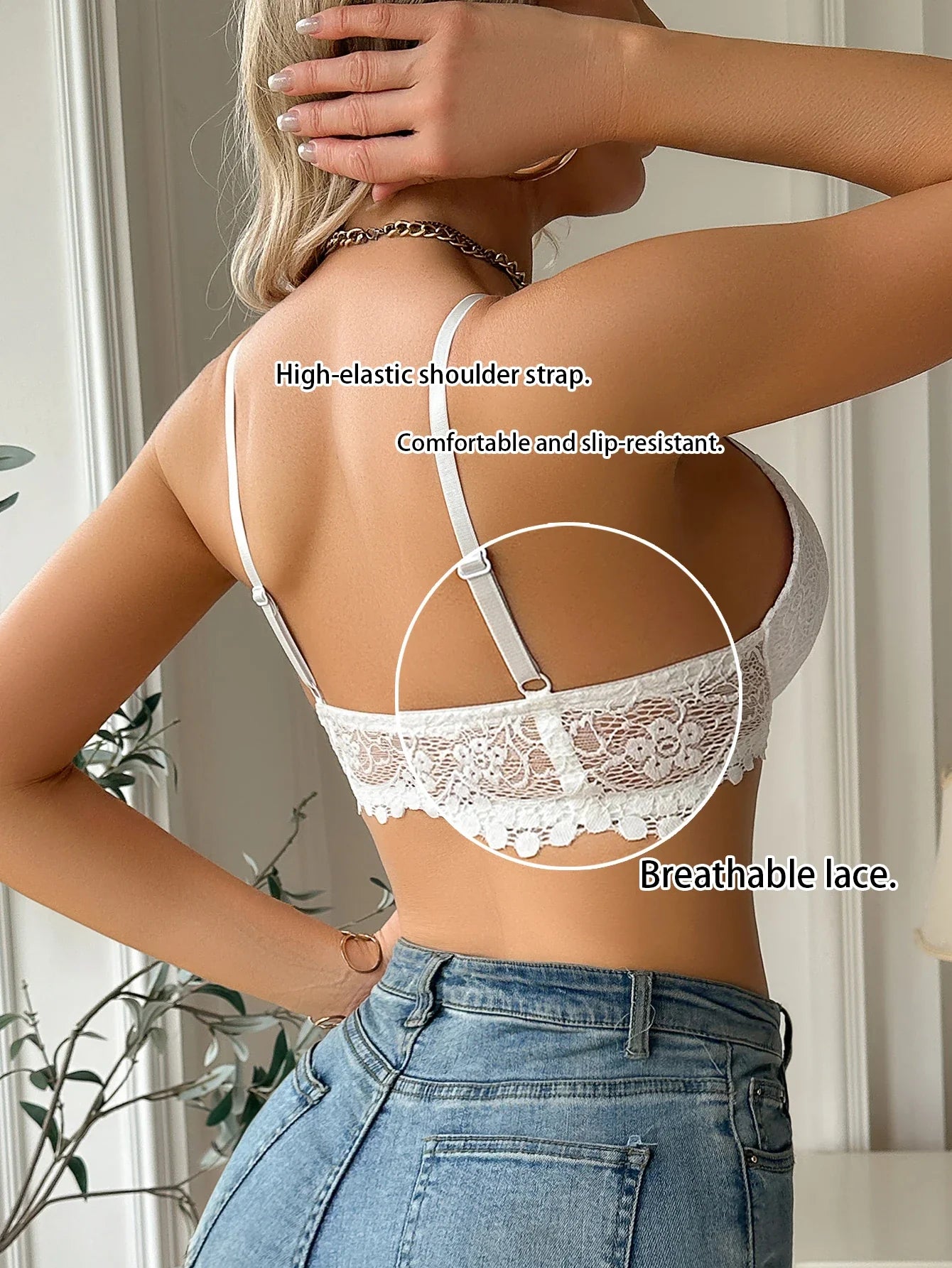 Front-Clasp Lace Push-Up Bra