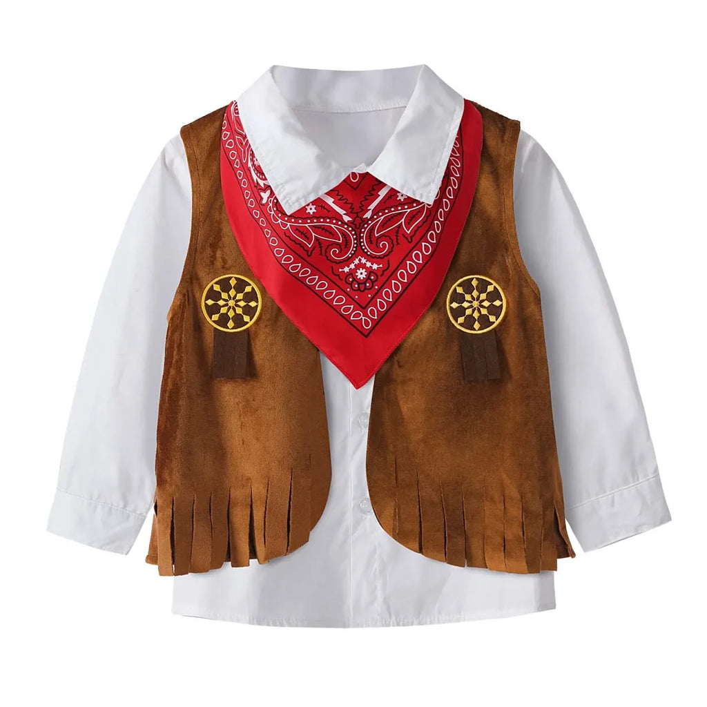 Kids Western Cowboy Costume Set – product view 2