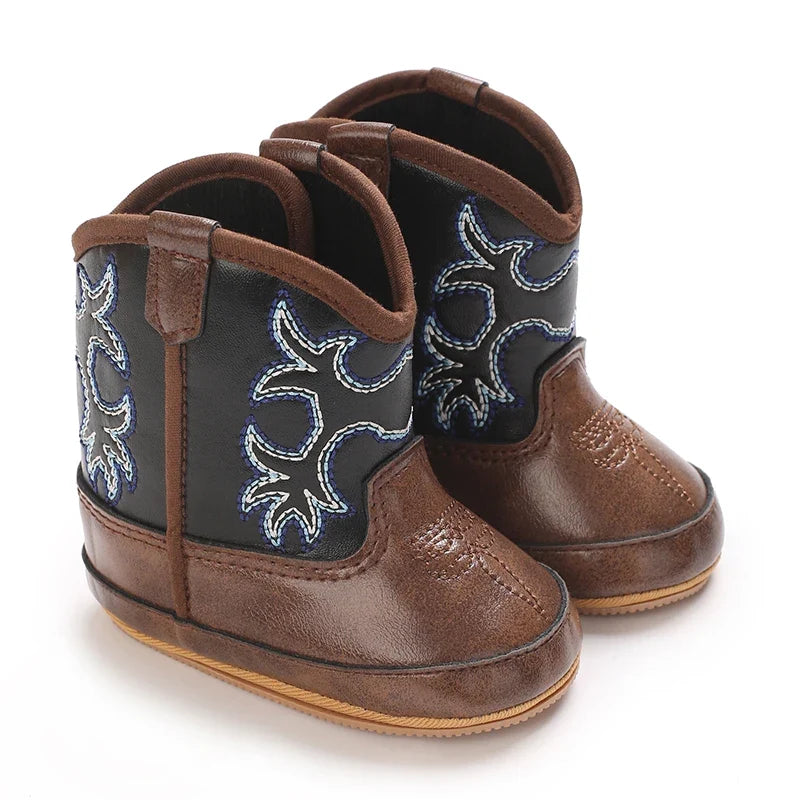 Western cowboy baby boots for infants