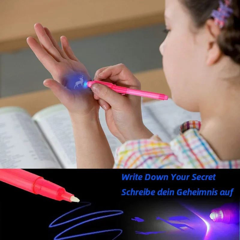 UV Invisible Ink Pen Set