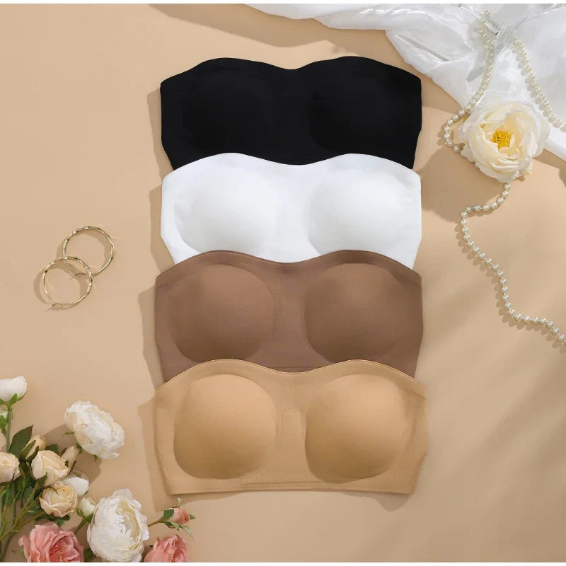 Seamless Strapless Push-Up Bra