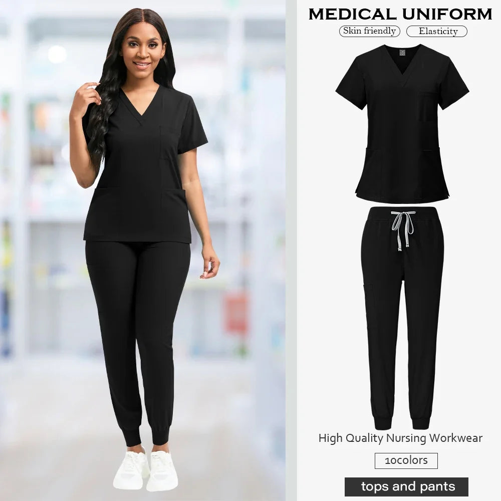 Unisex Breathable Jogger Scrub Set