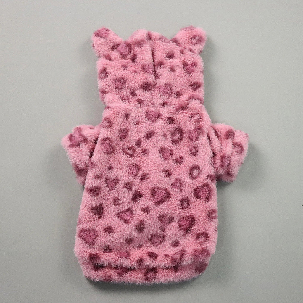 Warm Fleece Hooded Pet Jacket