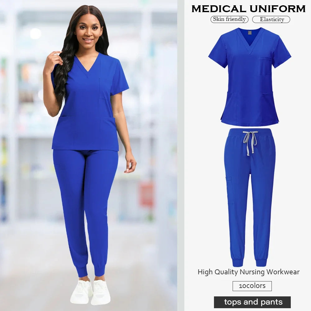 Unisex Breathable Jogger Scrub Set