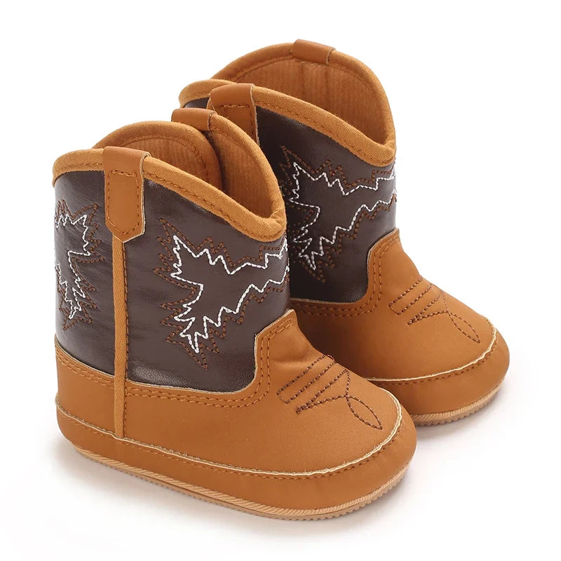 Western cowboy baby boots for infants