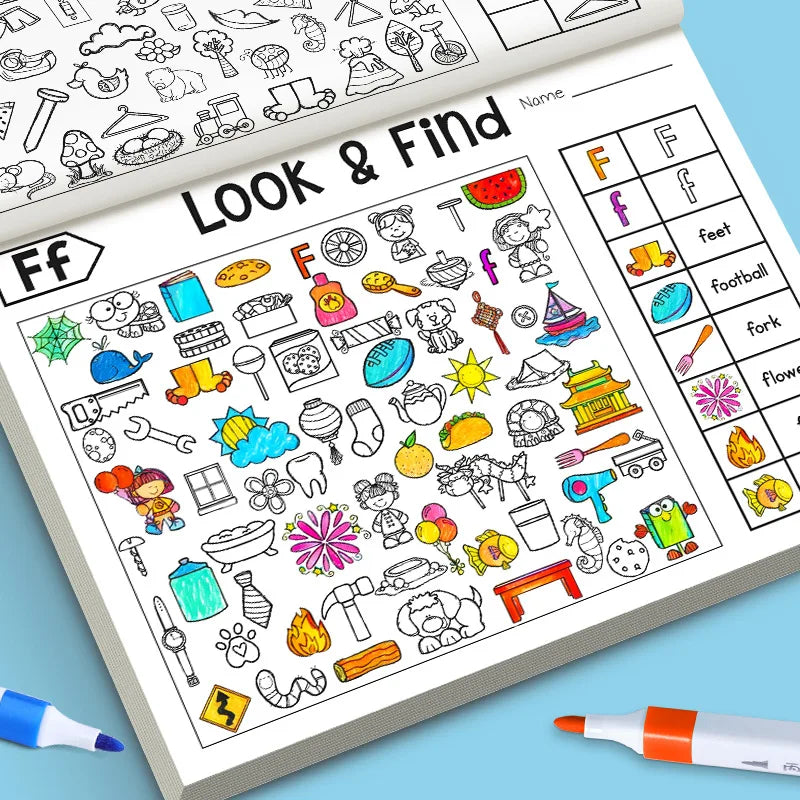 Look & Find Hidden Object Activity Book for Kids