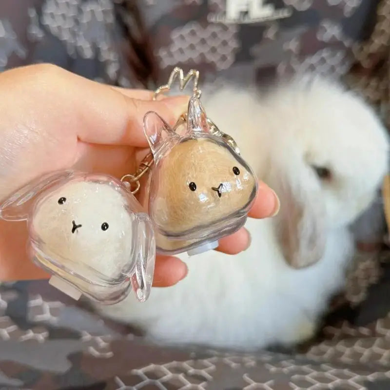 Pet Hair Memorial Keepsake Keychain