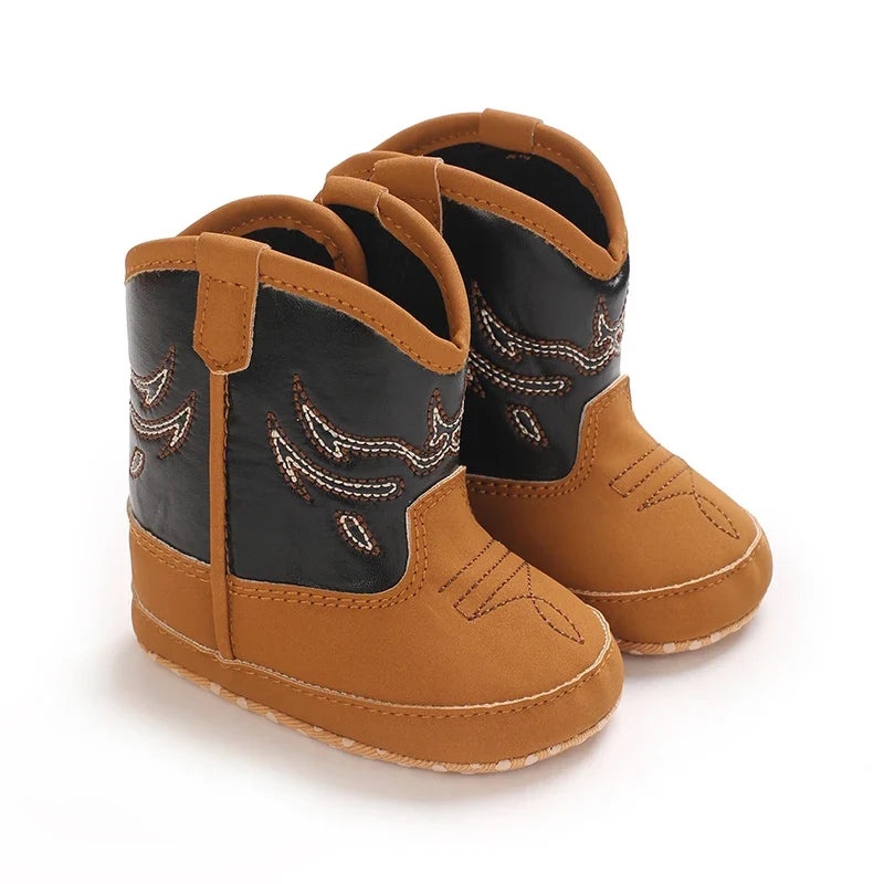 Western cowboy baby boots for infants