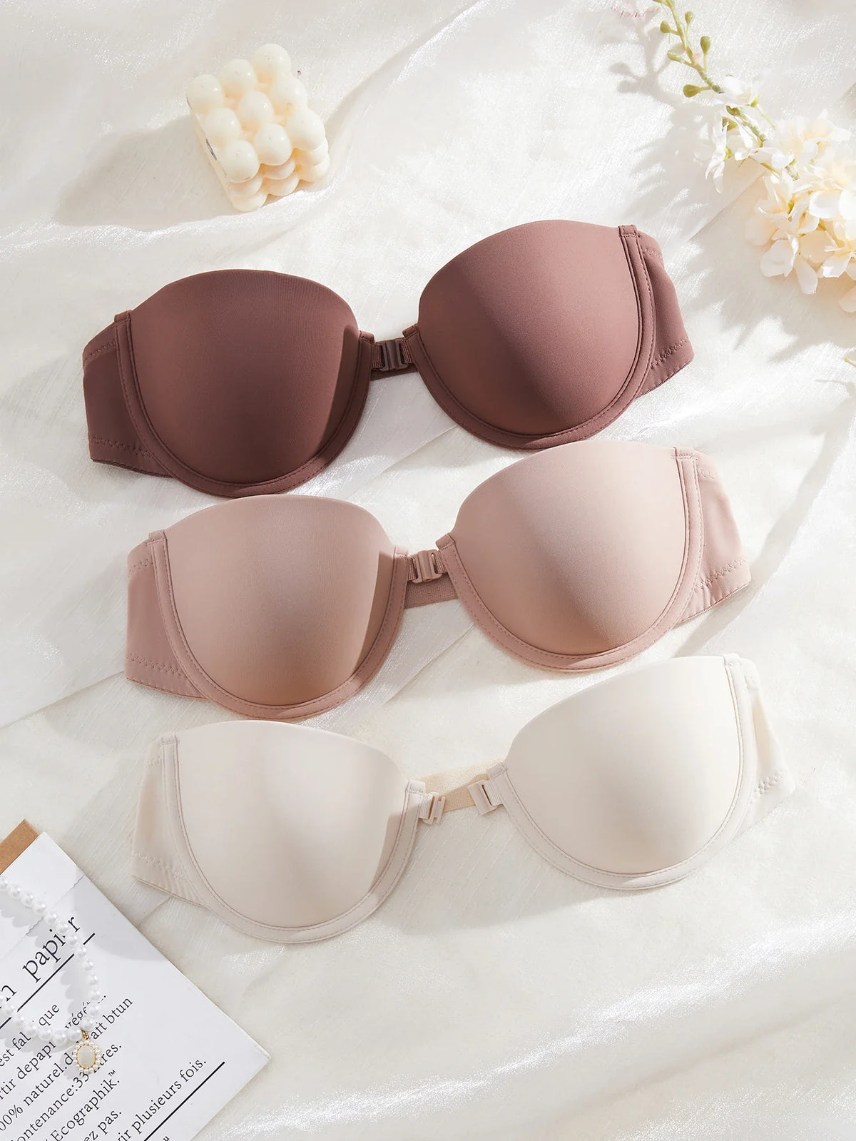 3-Piece Seamless Strapless Bra Set product image 13