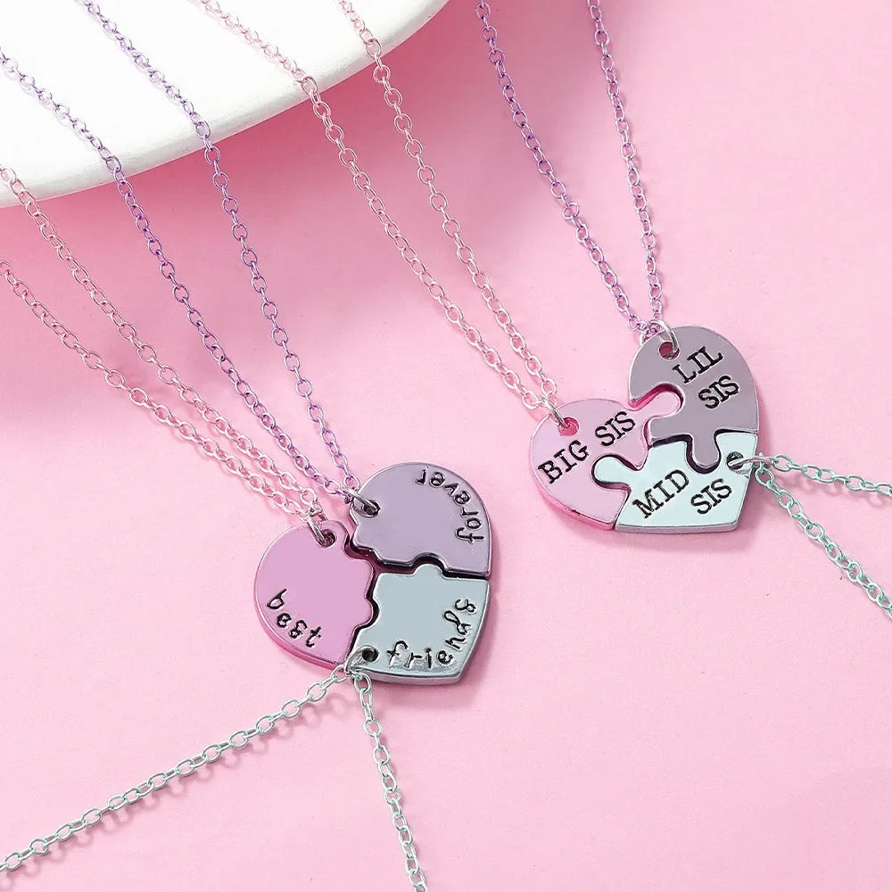 Heart Best Friend Necklace Set