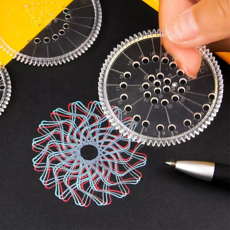 22-Piece Spirograph Drawing Set for Kids
