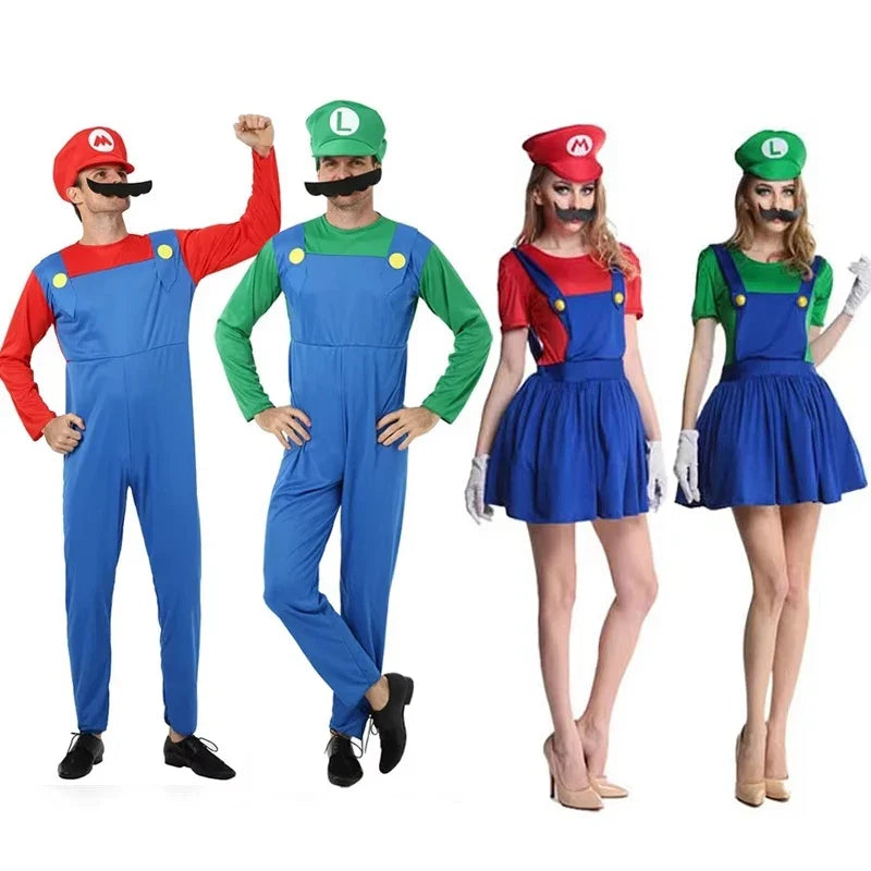 Adult Luigi Cosplay Costume Set
