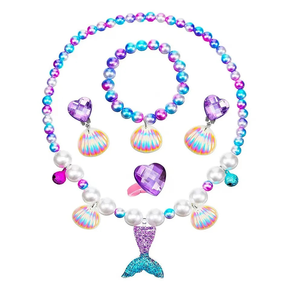 Kids Ariel Mermaid Princess Costume Dress