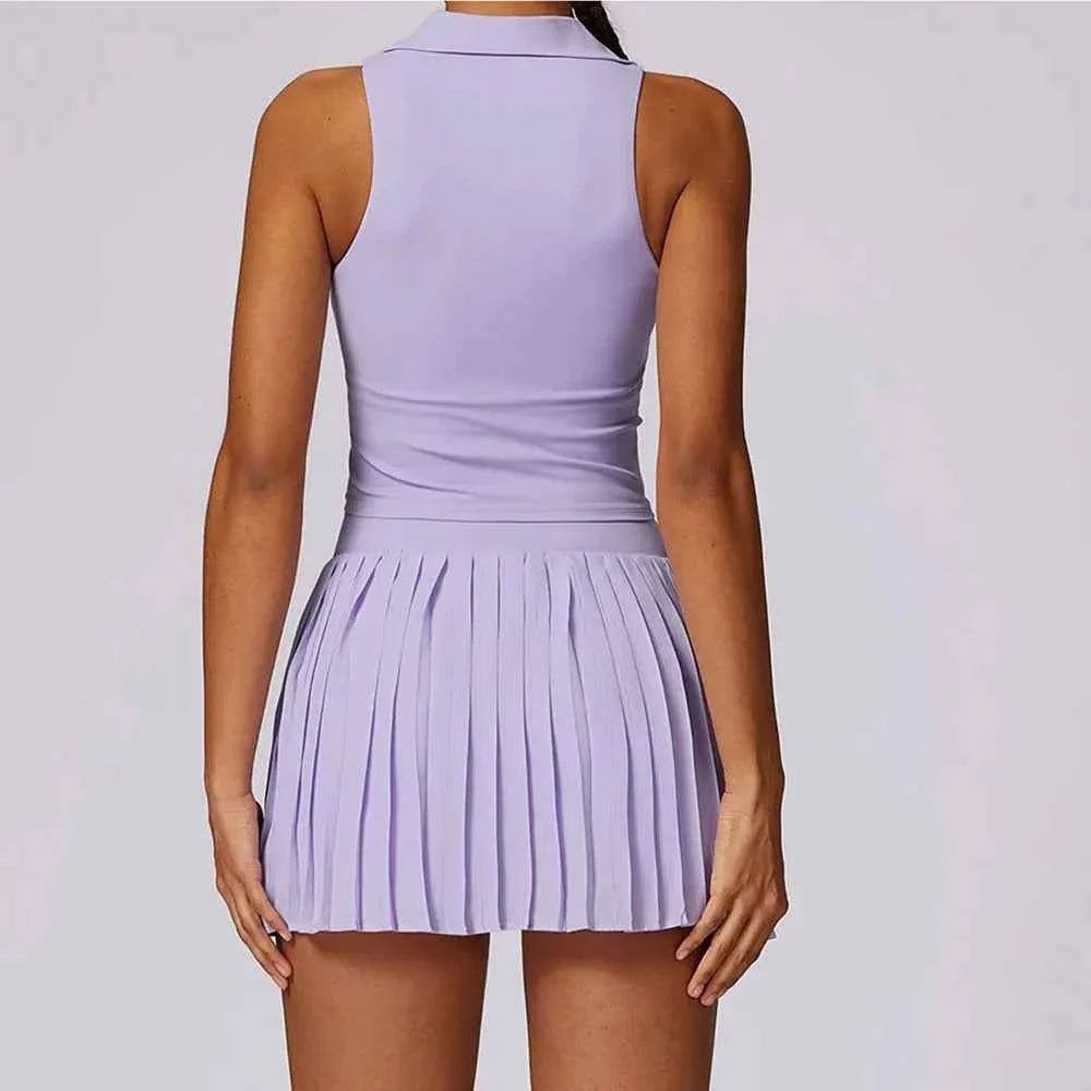 Women’s 2-Piece Sports Bra & Skirt Activewear Set