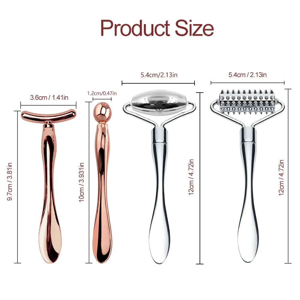 2in1 Mini Eye Massage Stick | Dual-Ended Facial Spoon and Massage Tool