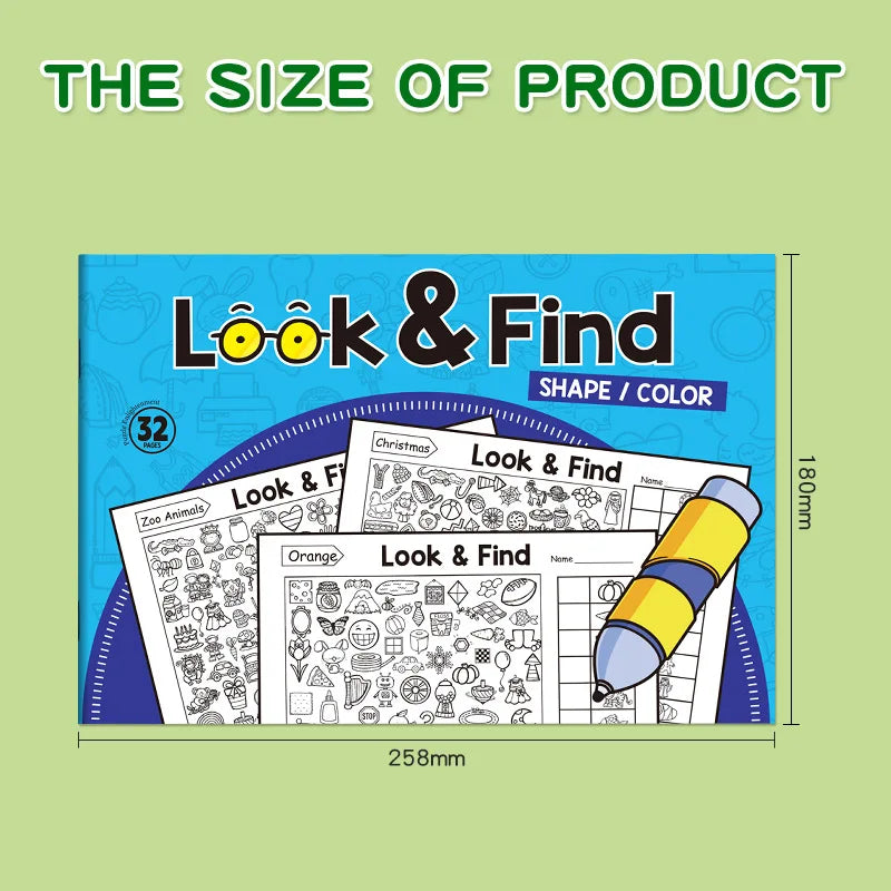 Look & Find Hidden Object Activity Book for Kids