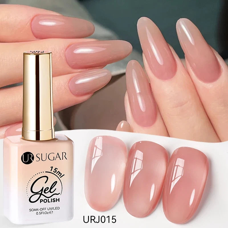 UR SUGAR 15ml Jelly Milky White Gel Polish