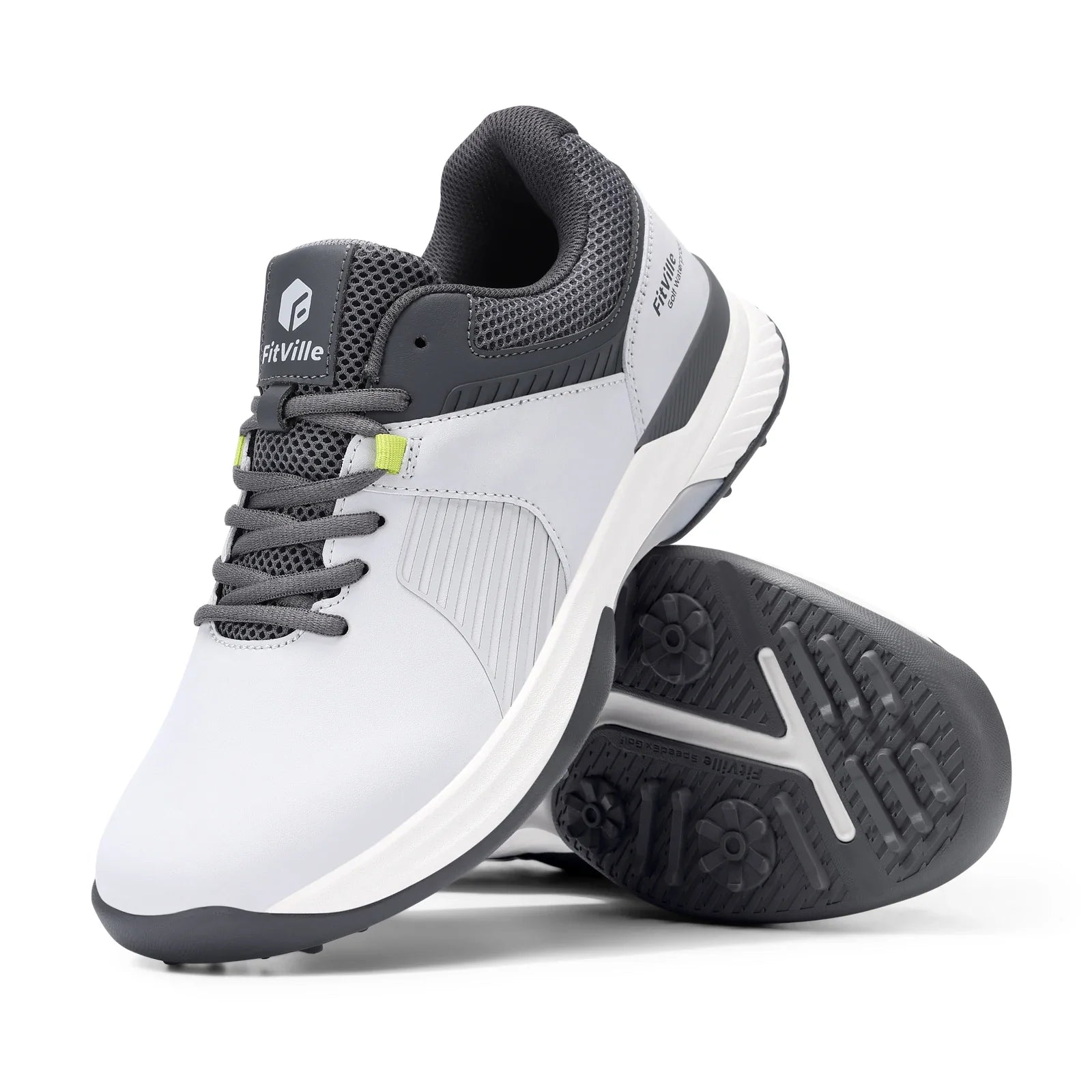 FitVille Wide Water-Resistant Men’s Golf Shoes