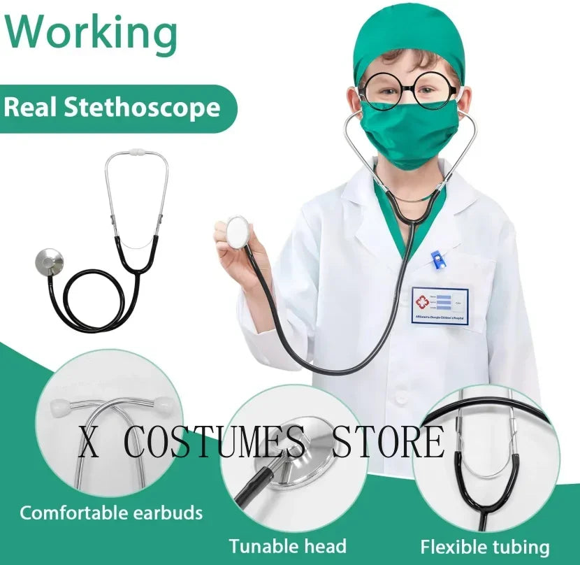 Kids Doctor & Nurse Role-Play Costume