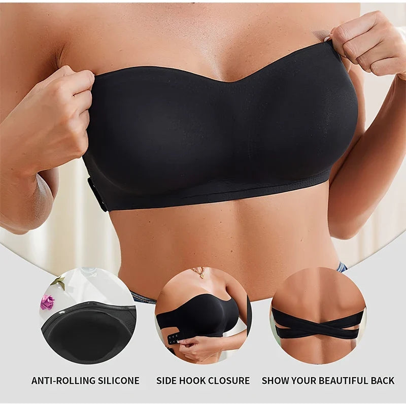 Seamless Strapless Push-Up Bra