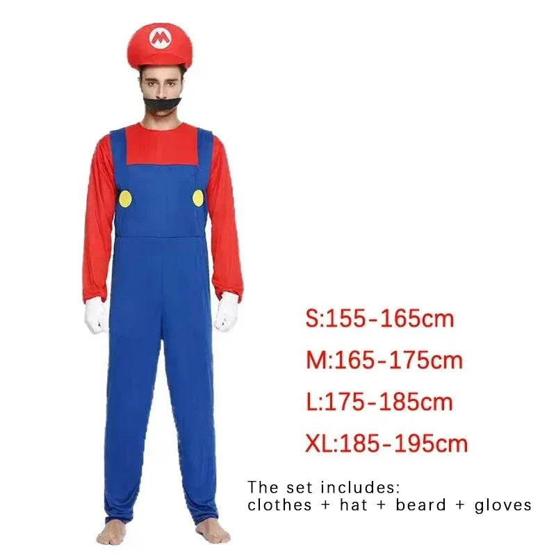 Adult Luigi Cosplay Costume Set