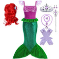 Kids Ariel Mermaid Princess Costume Dress