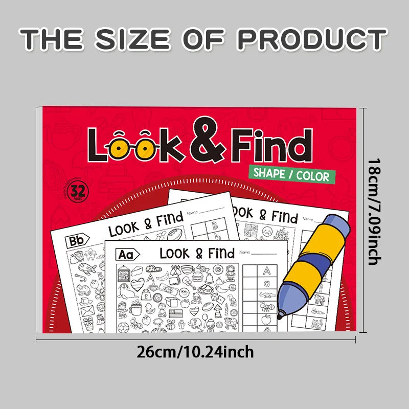 Look & Find Shapes & Colors Activity Workbook