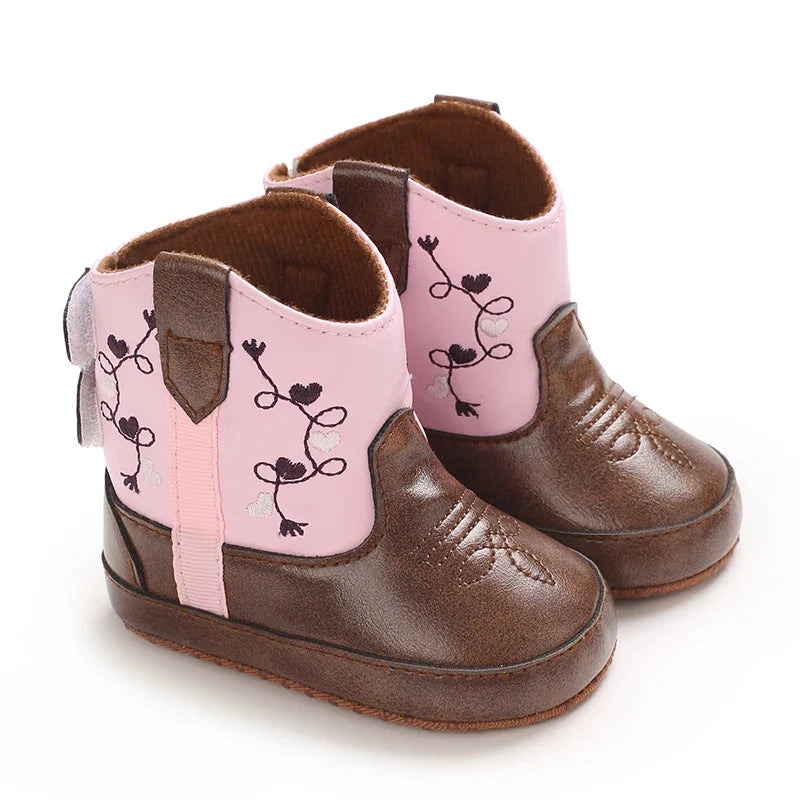 Western cowboy baby boots for infants