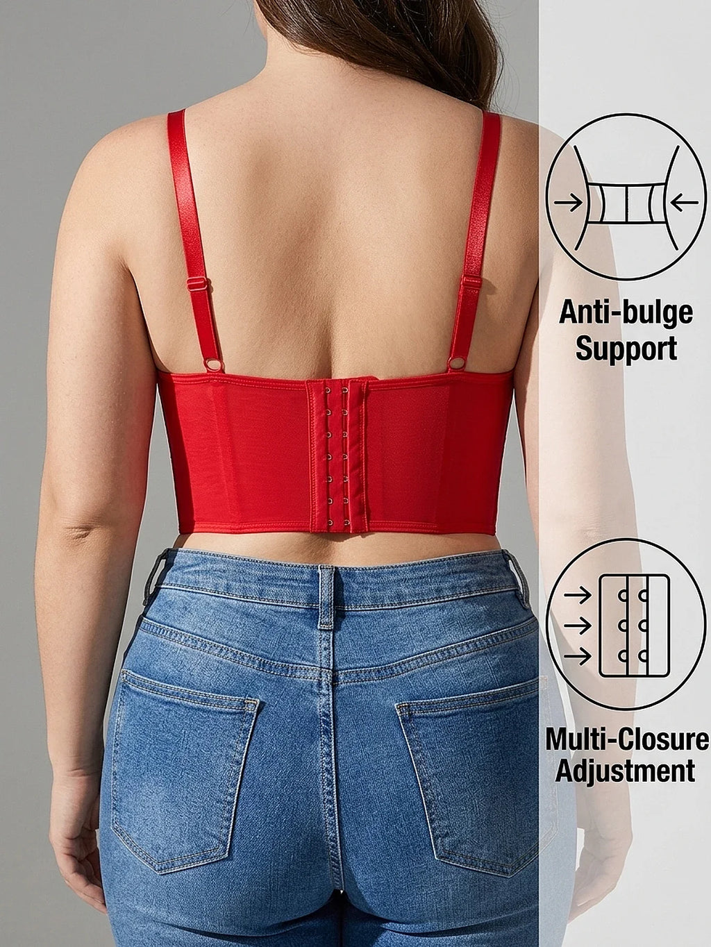 Floral Embroidery Longline Support Bra