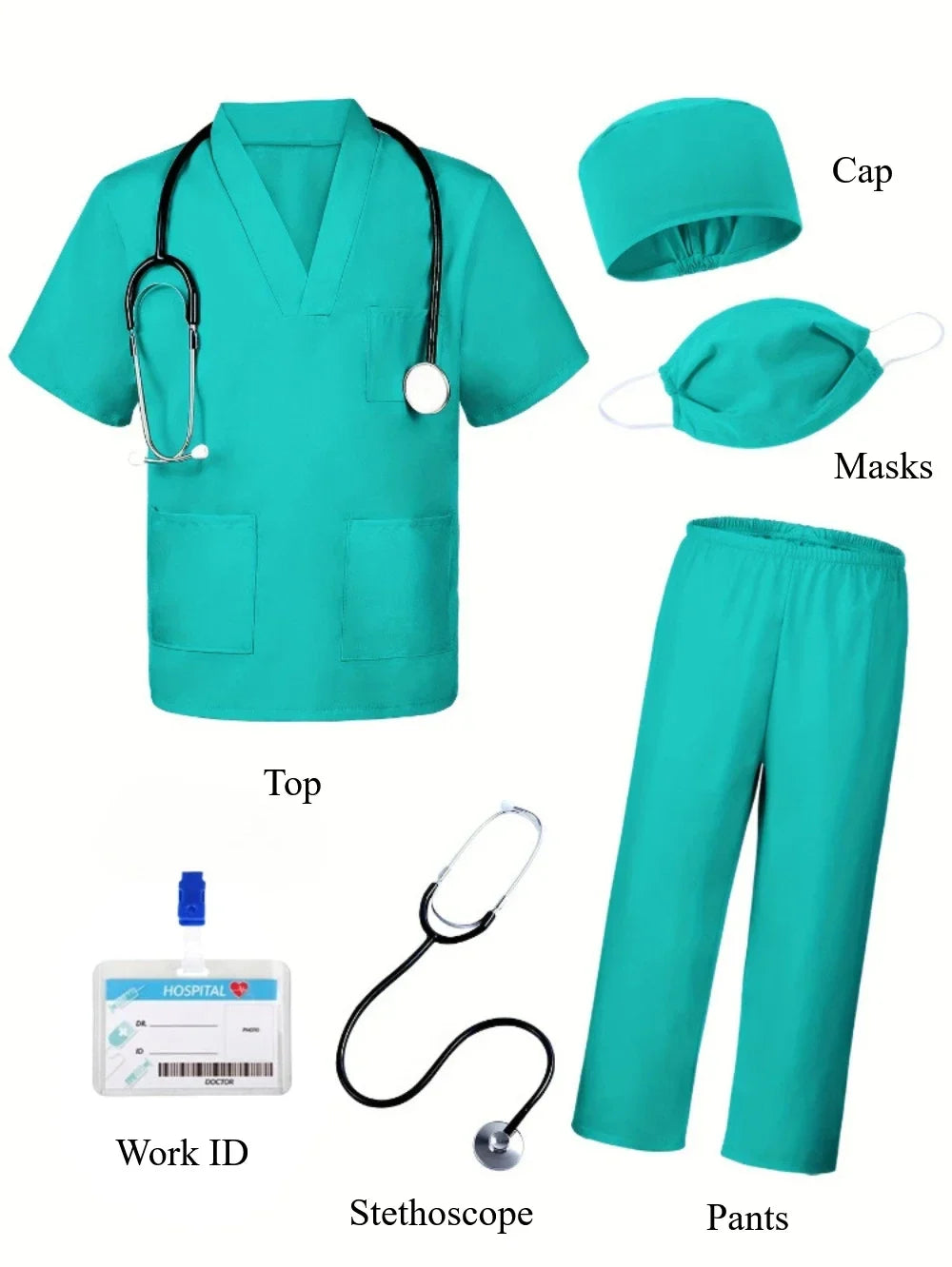 Kids Doctor & Nurse Role-Play Costume