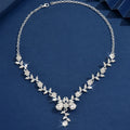 Water Drop Leaf Pendant Necklace