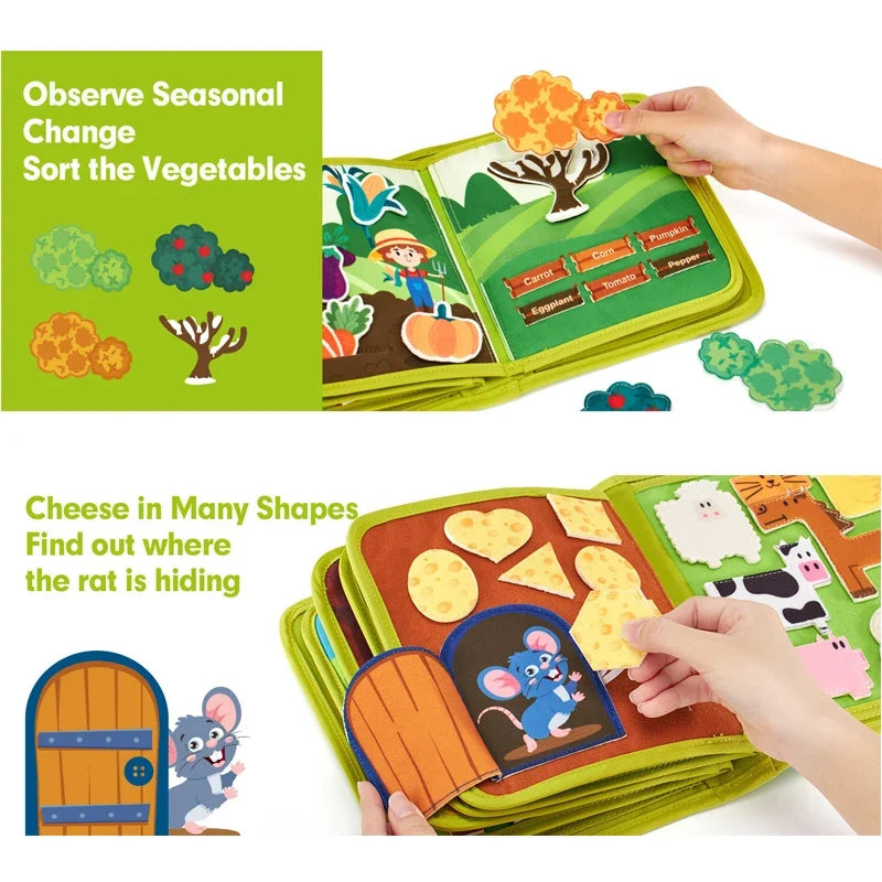Farm Animal Felt Busy Book – product view 4