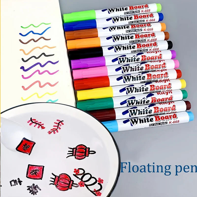 12-Piece Floating Water Painting Pen Set