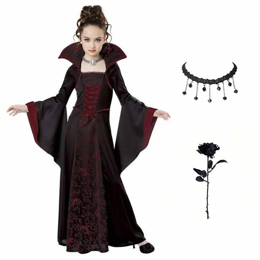 Kids Gothic Vampire Costume – product view 11