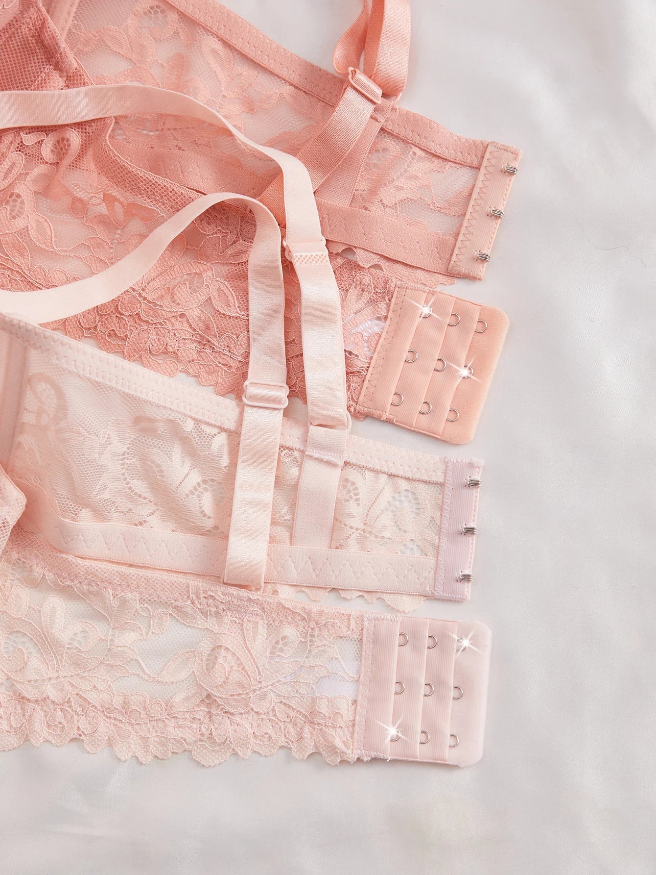 4-Piece Plus-Size Lace Bra Set