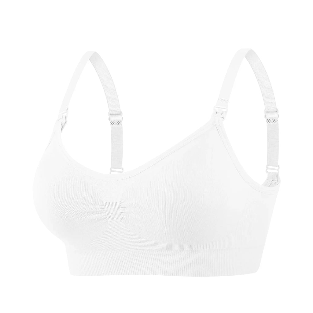 Plus-Size Wire-Free Front-Buckle Nursing Bra