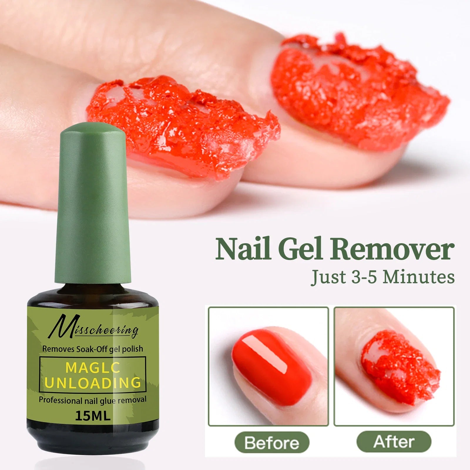 Misscheering 15ml Gel Polish Remover